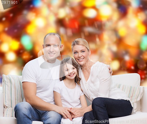 Image of happy family at home