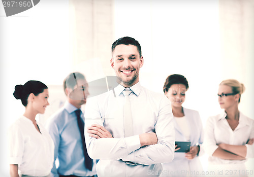 Image of businessman in office