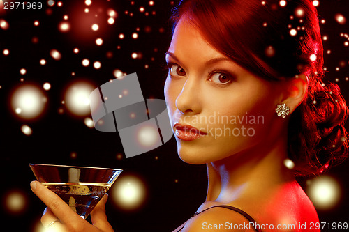 Image of woman with cocktail