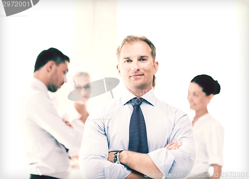 Image of businessman in office