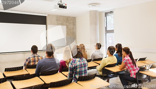 Image of group of students in lecture hall