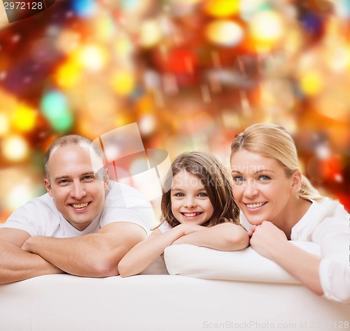 Image of happy family at home