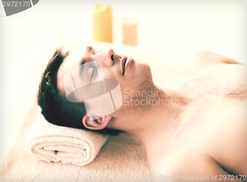 Image of man in spa