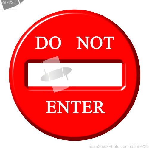 Image of Do not enter sign
