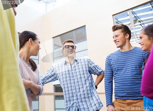 Image of group of smiling students outdoors