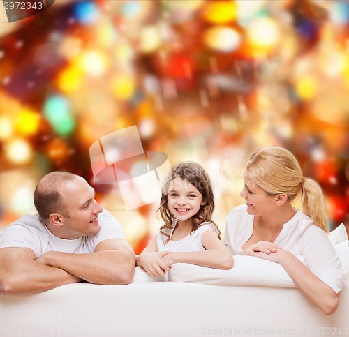 Image of happy family at home