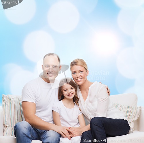 Image of happy family at home