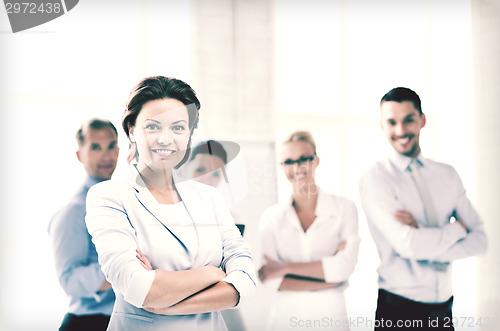 Image of businesswoman in office