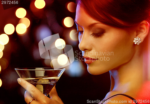 Image of woman with cocktail