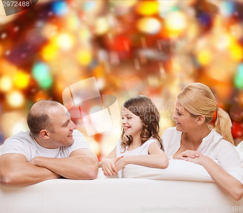Image of happy family at home