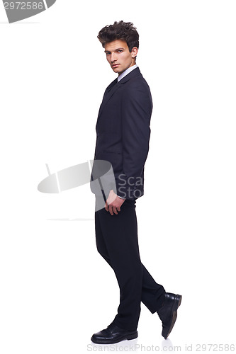 Image of Business man walking