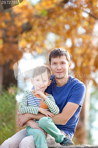 Image of family at fall