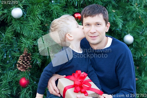 Image of family at christmas