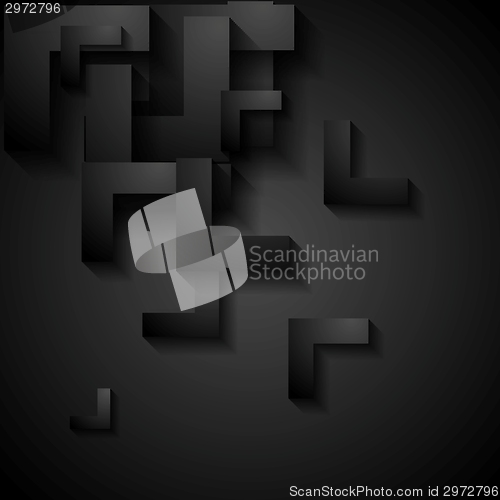 Image of Dark geometry corporate background