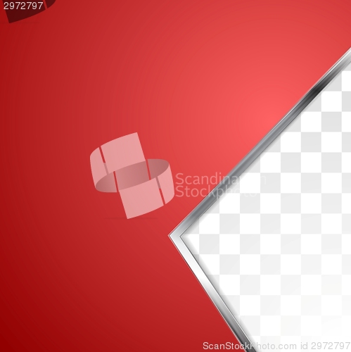 Image of Abstract red background with metal stripe