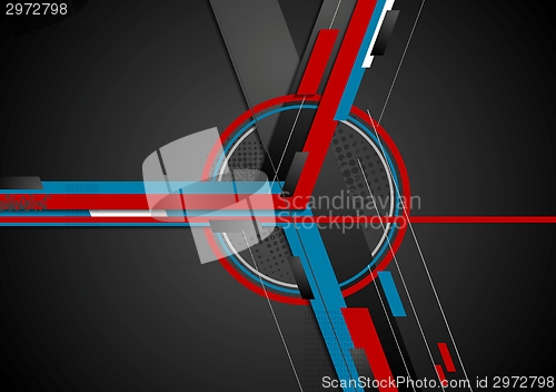 Image of Abstract flat technical background