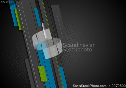 Image of Dark tech background