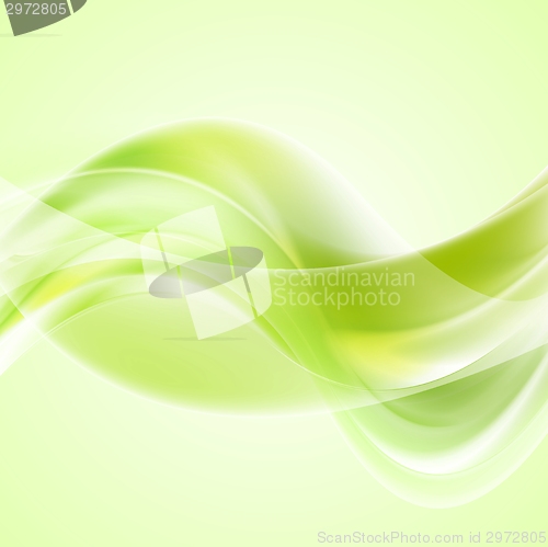 Image of Bright waves background. Gradient mesh and blend included