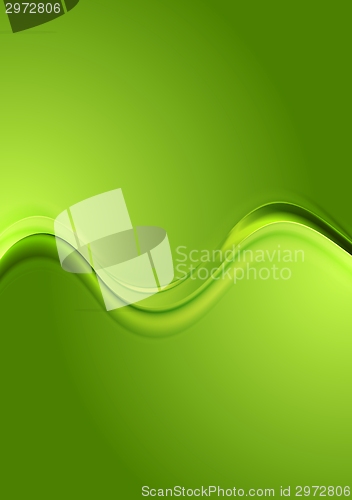 Image of Bright green wavy background