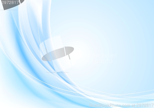 Image of Bright waves background. Gradient mesh and blend included
