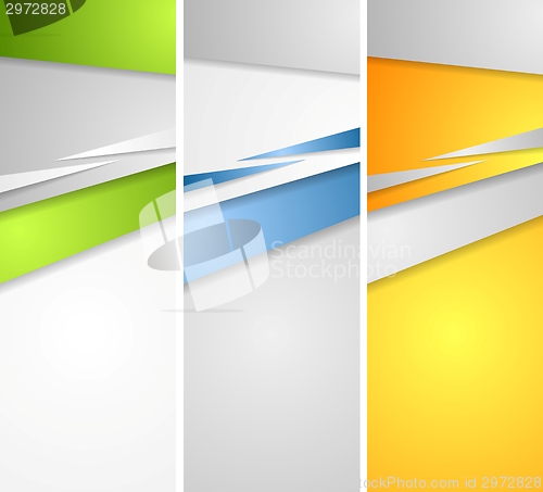Image of Abstract bright banners