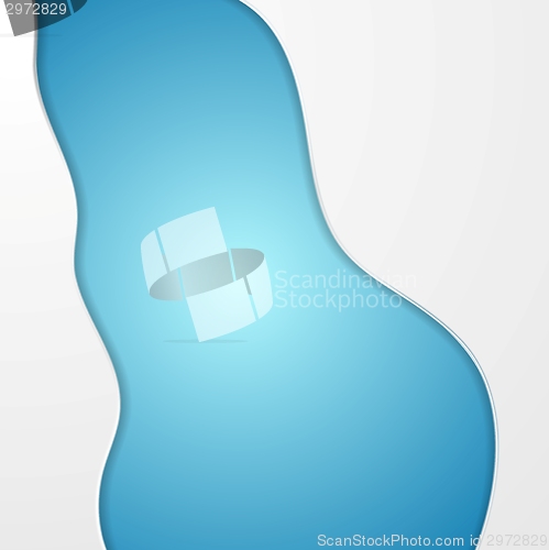 Image of Abstract shiny waves background