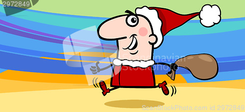 Image of christmas greeting card illustration