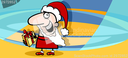 Image of christmas greeting card cartoon