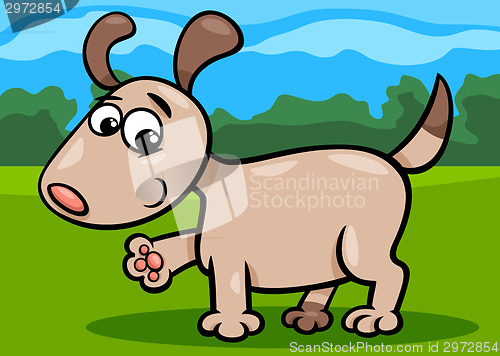 Image of dog puppy cartoon illustration