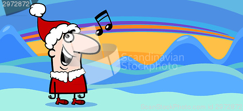 Image of christmas greeting card cartoon