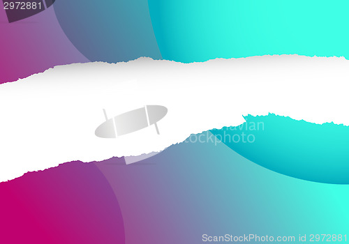 Image of vector background abstract torn design