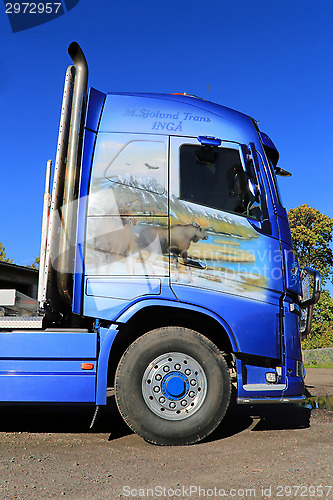 Image of Volvo FH16 750 Timber Truck of M Sjolund Trans, Detail