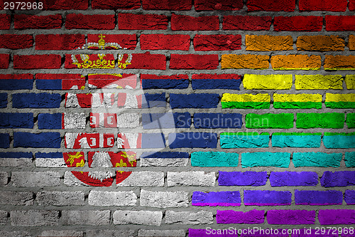 Image of Dark brick wall - LGBT rights - Serbia