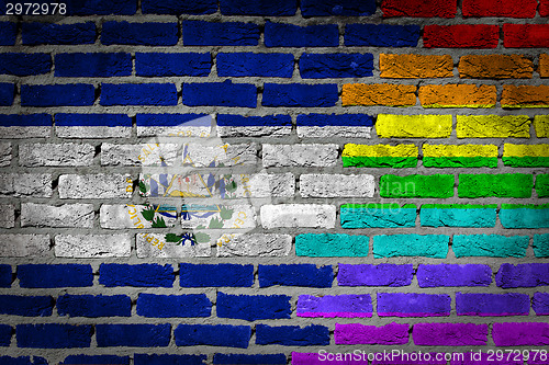 Image of Dark brick wall - LGBT rights - El Salvador