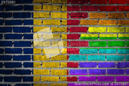 Image of Dark brick wall - LGBT rights - Romania