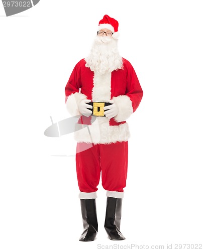 Image of man in costume of santa claus