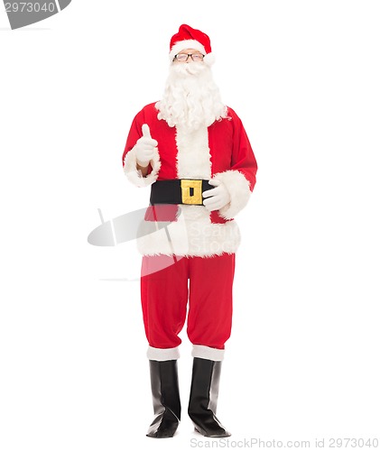 Image of man in costume of santa claus