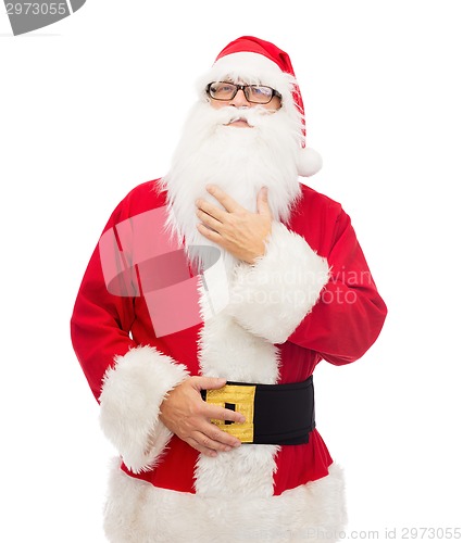 Image of man in costume of santa claus