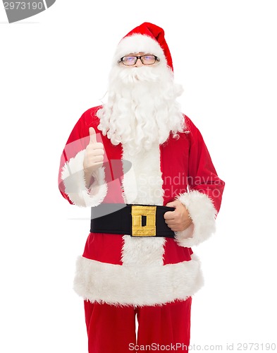 Image of man in costume of santa claus