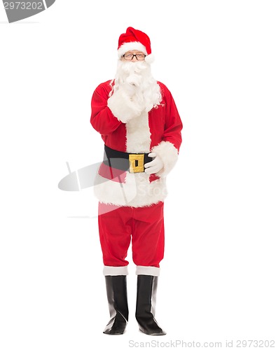 Image of man in costume of santa claus