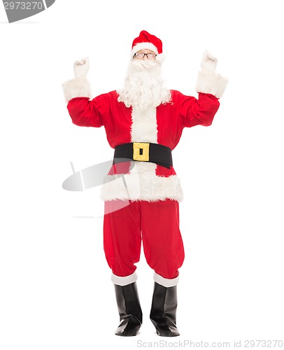 Image of man in costume of santa claus