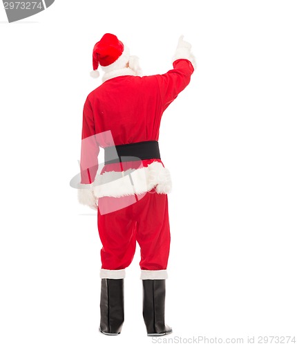 Image of man in costume of santa claus