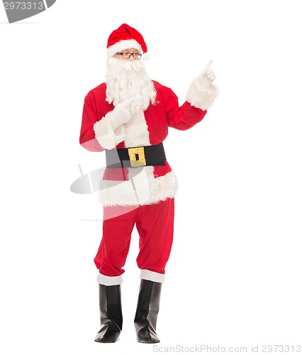Image of man in costume of santa claus