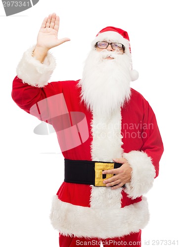 Image of man in costume of santa claus