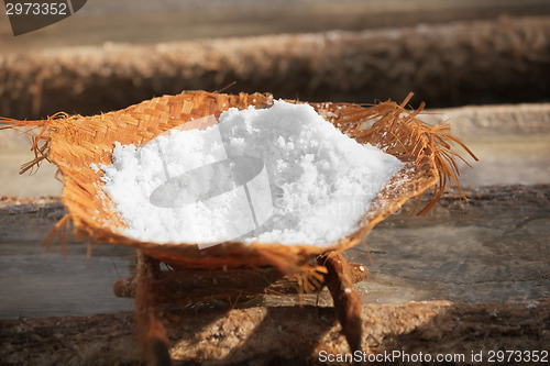 Image of Salt production - traditional way. Bali, Indonesia