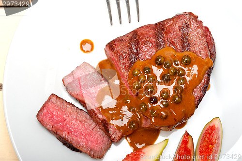 Image of green peppercorn beef filet mignon