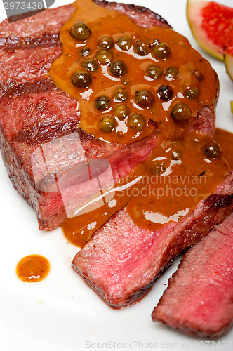 Image of green peppercorn beef filet mignon