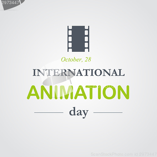 Image of World animation day, October, 28