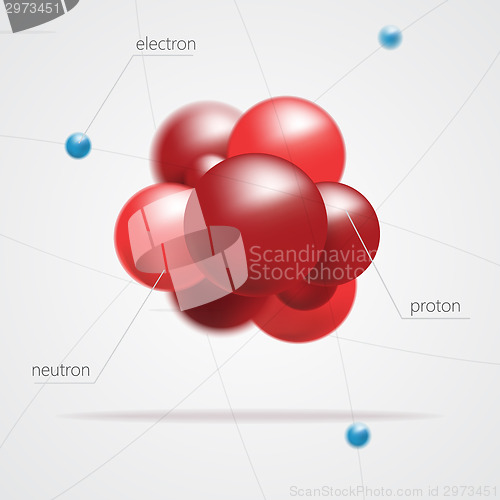 Image of Molecules structure vector