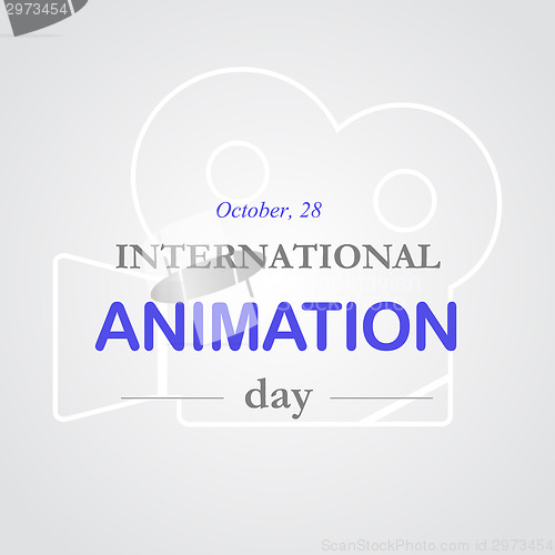 Image of World animation day, October, 28